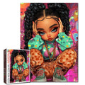 Cute Braided Girl Portrait Jigsaw Puzzle