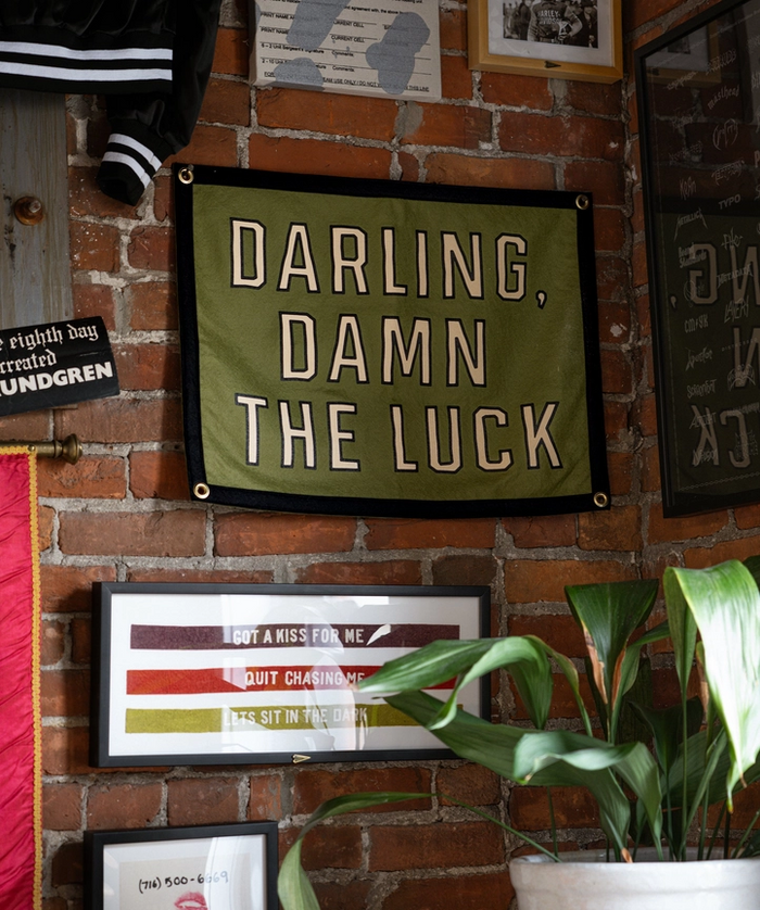 Damn The Luck Camp Flag