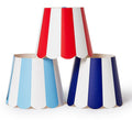 Decorative shade covers-set of 2 stripe