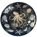 Deep Blue Sea Oceanic Large Serving Bowl • Coastal Compass Home Decor