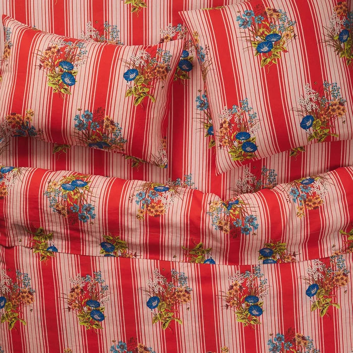 Dempsey Linen Pillowcase Set - Poppy
