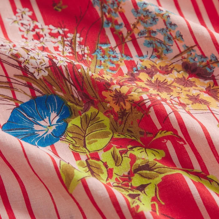 Dempsey Linen Pillowcase Set - Poppy