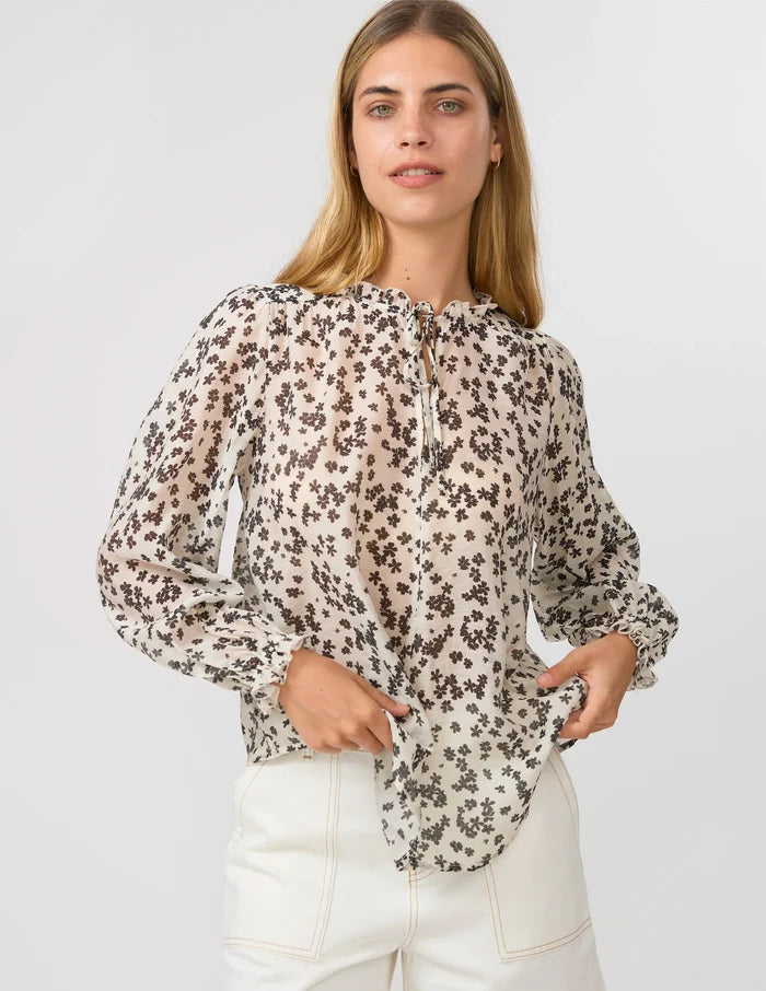 Dixie Blouse - Black Floral
