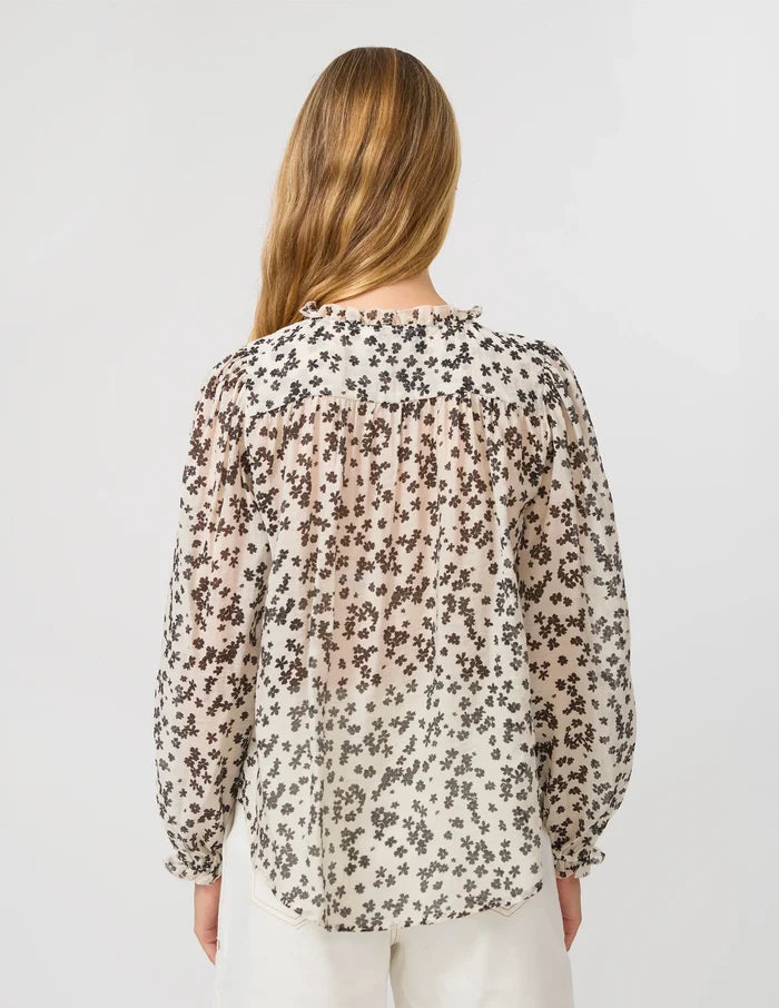 Dixie Blouse - Black Floral