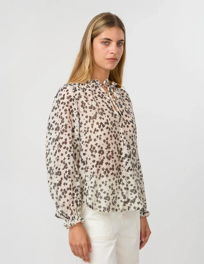 Dixie Blouse - Black Floral