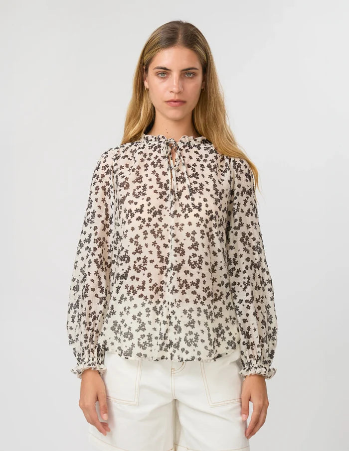 Dixie Blouse - Black Floral