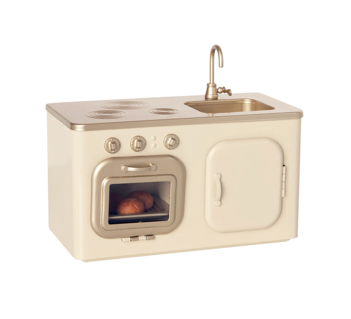 Dollhouse Miniature Kitchen, White
