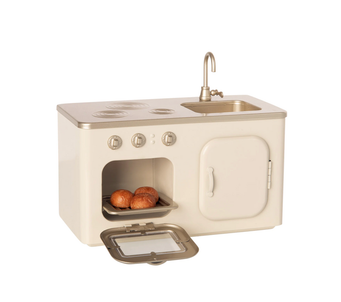 Dollhouse Miniature Kitchen, White