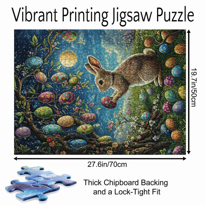 Easter Bunny and the Hanging Eggs Jigsaw Puzzle
