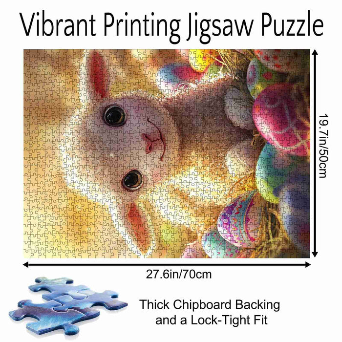 Easter Lamb and Colorful Eggs Jigsaw Puzzle