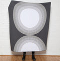 Eco Circle Throw Blanket Charcoal • Coastal Compass Home Decor