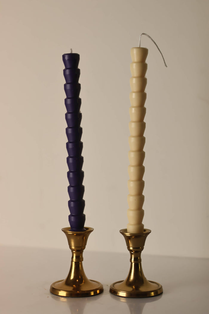 Elegant Tall Taper Candles - Clear (white)