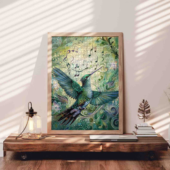 Emerald Hummingbird Melody Jigsaw Puzzle