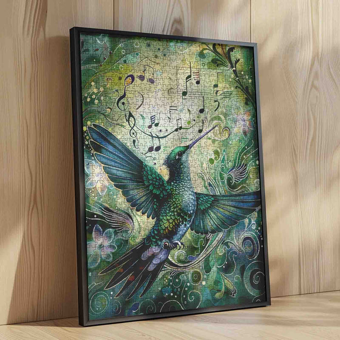 Emerald Hummingbird Melody Jigsaw Puzzle