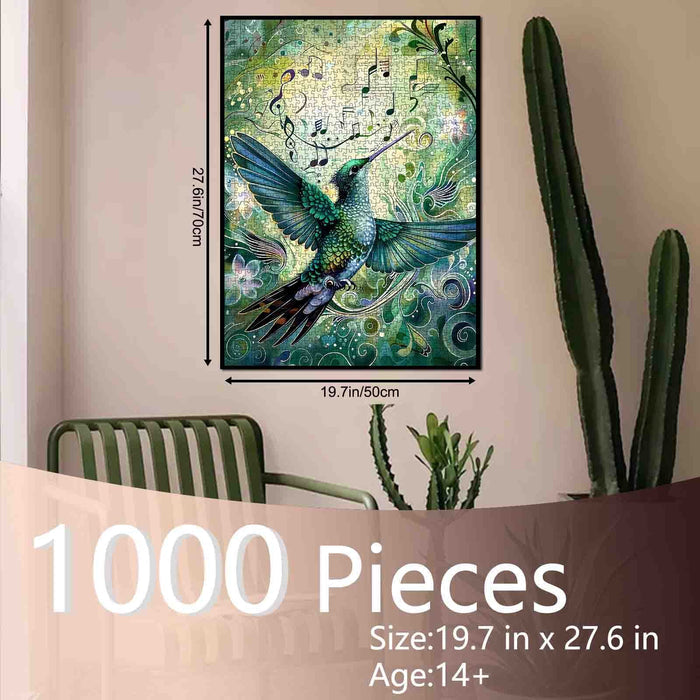 Emerald Hummingbird Melody Jigsaw Puzzle