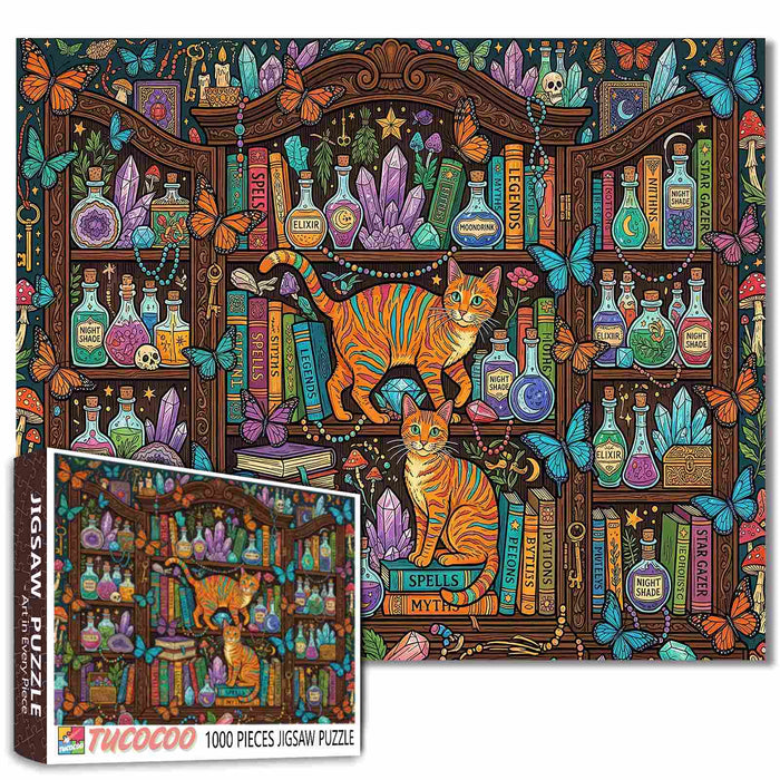 Enchanted Cat Apothecary Jigsaw Puzzle