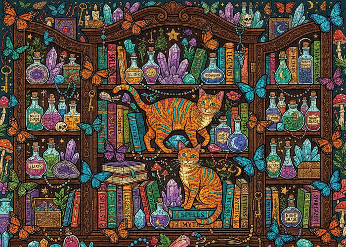 Enchanted Cat Apothecary Jigsaw Puzzle