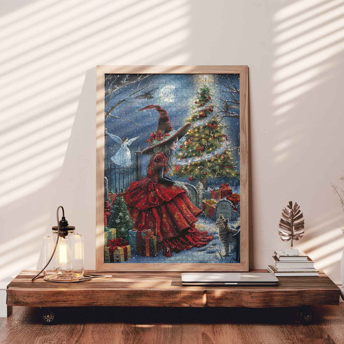Enchanted Witch’s Christmas Eve Jigsaw Puzzle