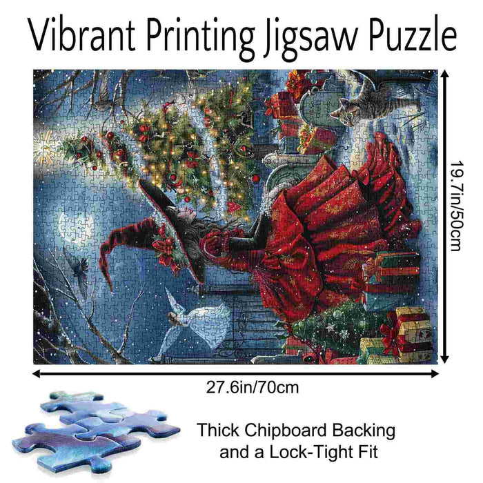 Enchanted Witch’s Christmas Eve Jigsaw Puzzle