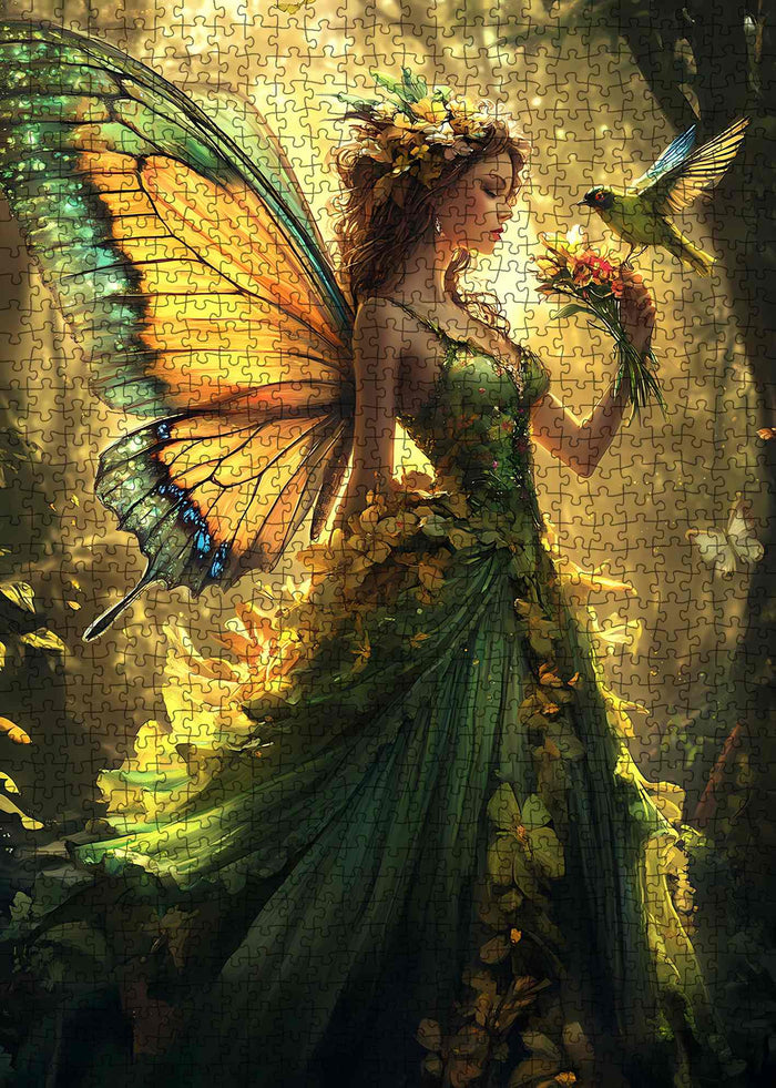 Enchanted Woodland Butterfly Fairy Jigsaw Puzzle