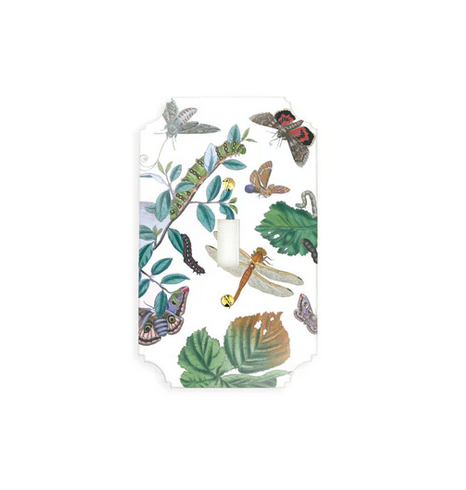 English Moths and Insects Switch Plate