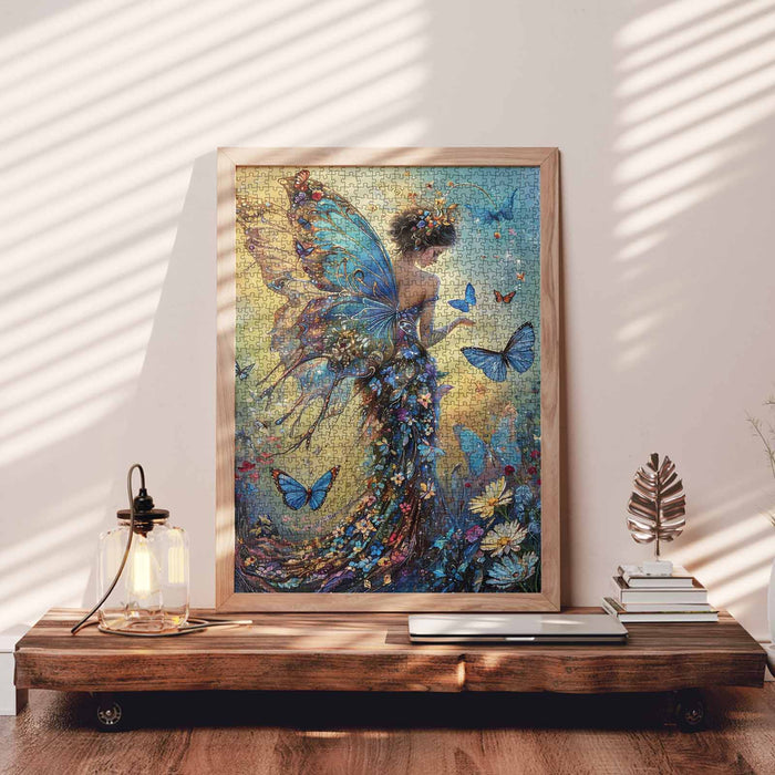 Fairy in blue dress Jigsaw Puzzle
