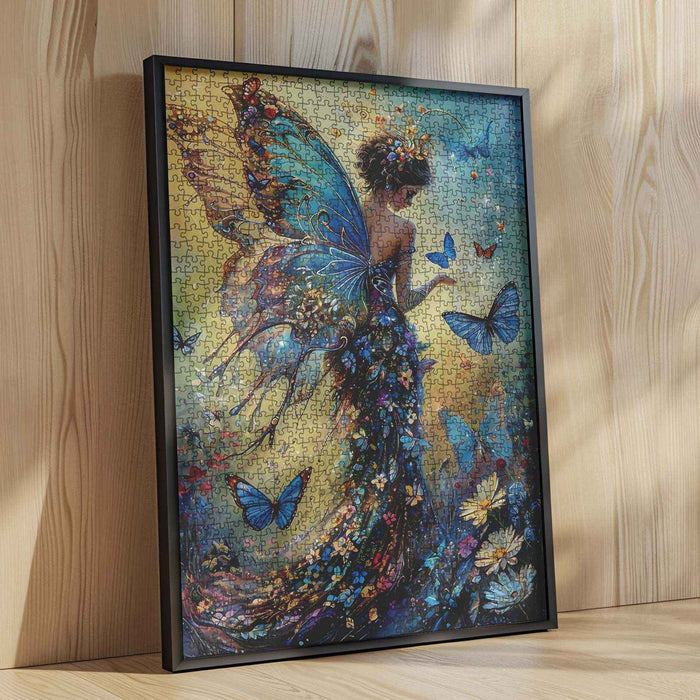Fairy in blue dress Jigsaw Puzzle