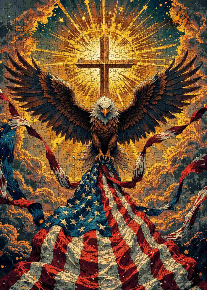 Faithful Eagle Glory Jigsaw Puzzle