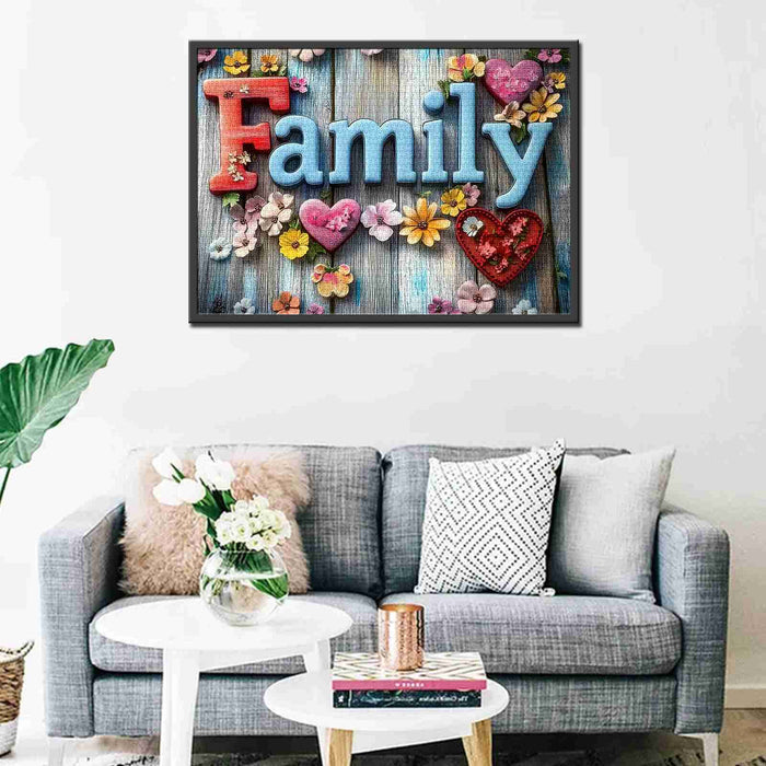 Family and Flowers Jigsaw Puzzle - Tucocoo