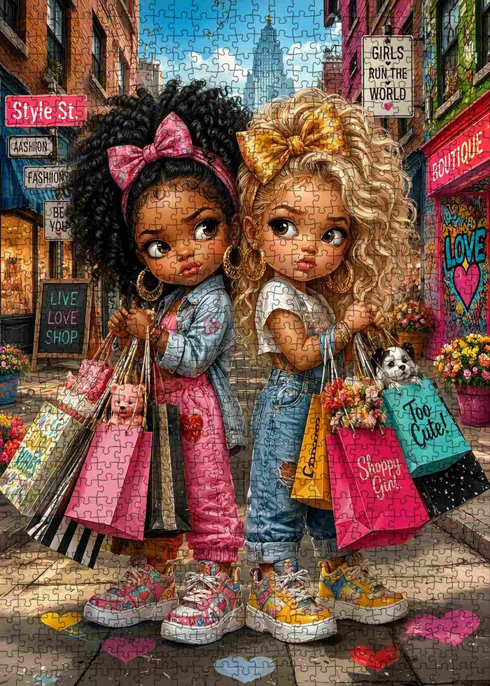 Fashion Besties Shopping Day Jigsaw Puzzle