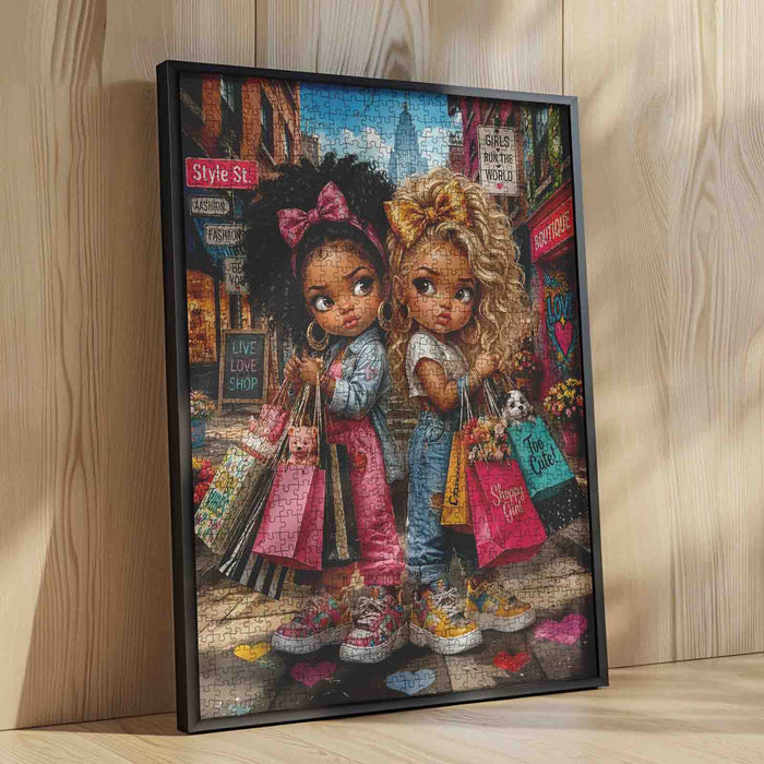 Fashion Besties Shopping Day Jigsaw Puzzle