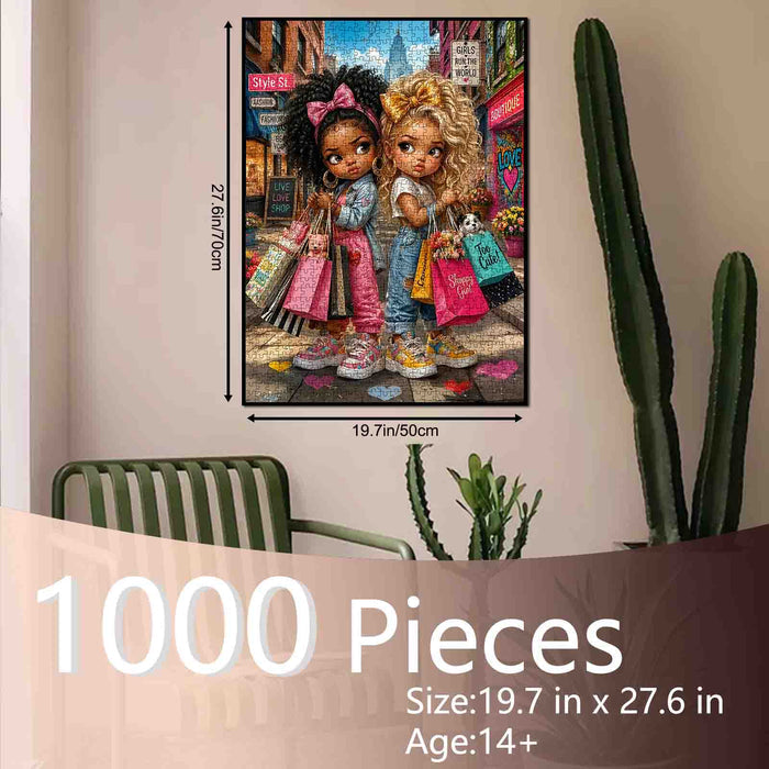Fashion Besties Shopping Day Jigsaw Puzzle