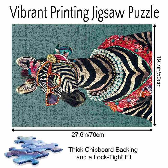 Fashionable Zebra Jigsaw Puzzle