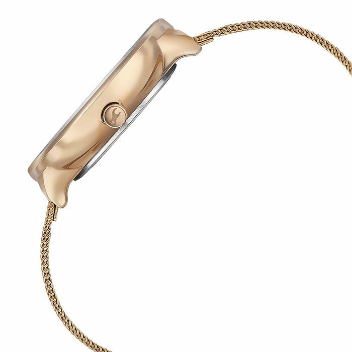 Fastrack Stunnerse Quartz Multifunction Rose Gold Dial Stainless Steel Strap Watch for Girls