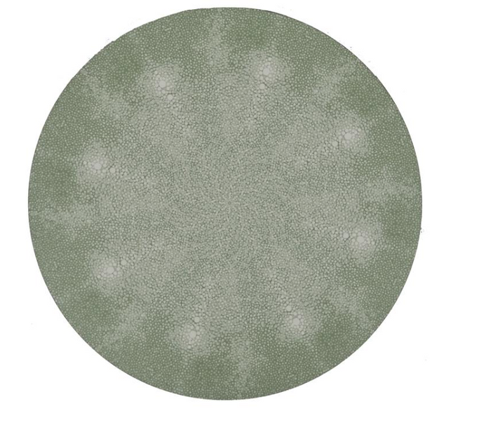 Faux Shagreen Placemat, Sage