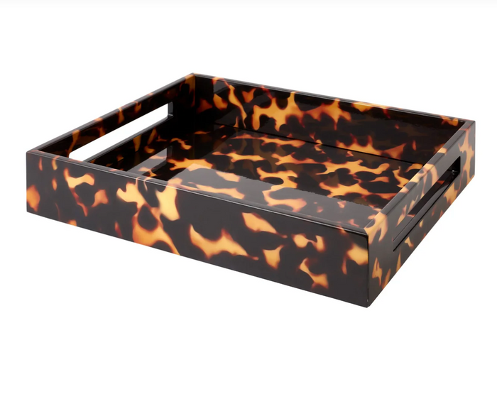 Faux Tortoise Tray