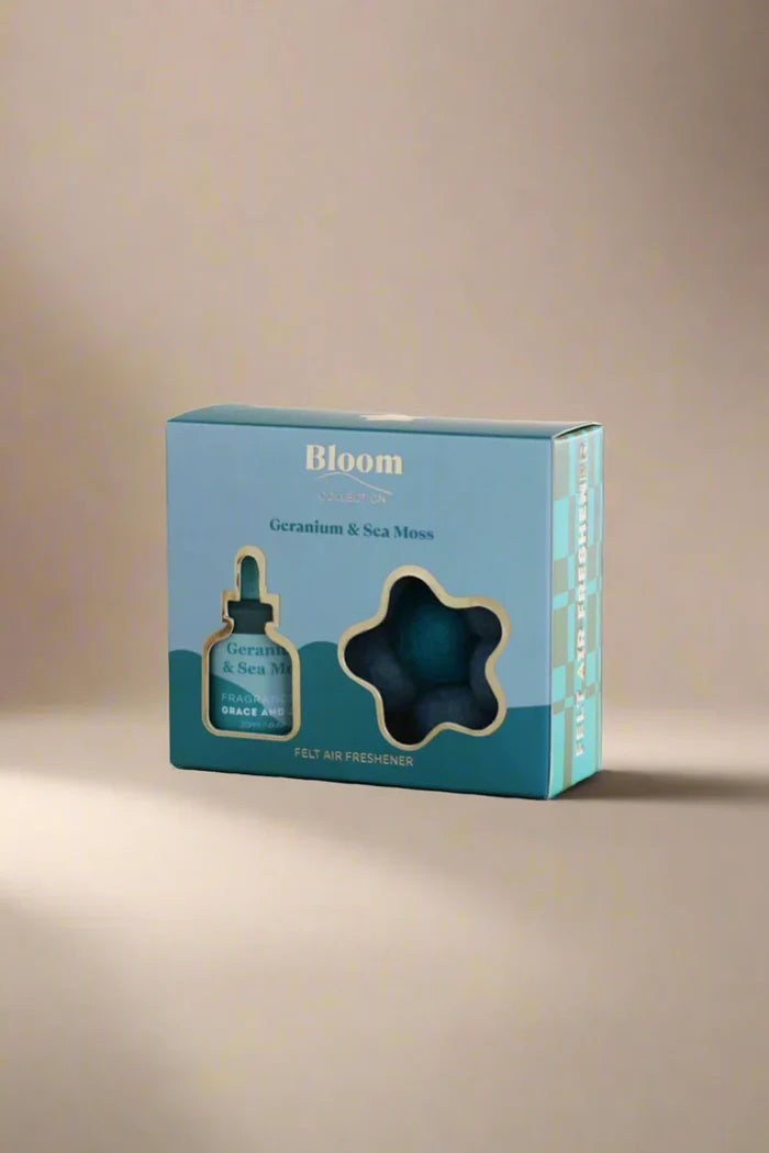 Felt Air Freshener - Geranium + Sea Moss