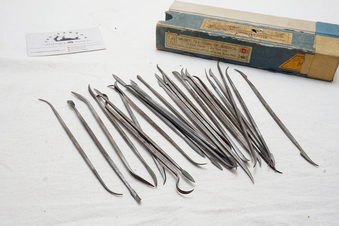 FINE EARLY SET OF 26 GROBET VALLORBE SWISS DIE MAKERS' RIFFLER FILES