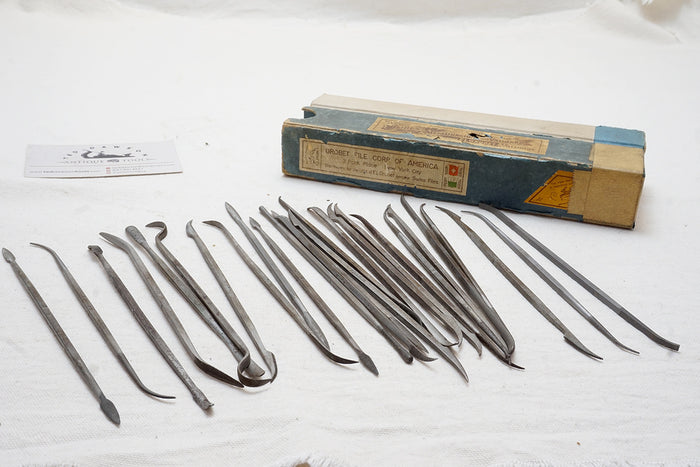 FINE EARLY SET OF 26 GROBET VALLORBE SWISS DIE MAKERS' RIFFLER FILES