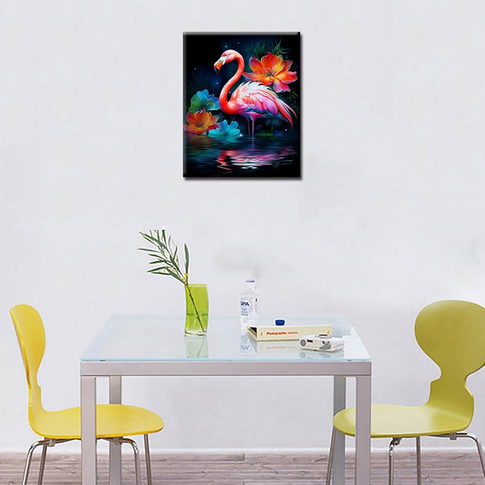 Flamingo on the Lake Paint by Numbers