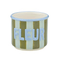Fleur Ceramic Stripe Pot