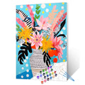 Floral Bouquet in Vase Paint by Numbers