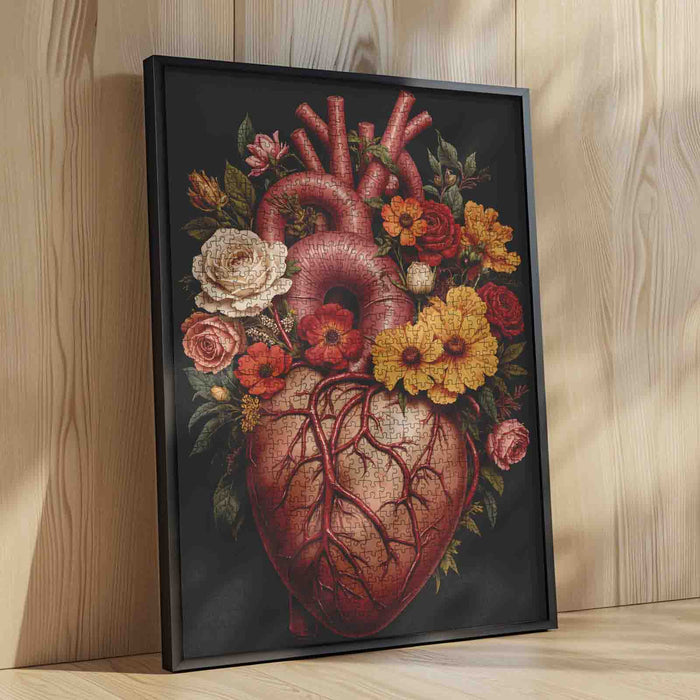 Floral Heart Jigsaw Puzzle