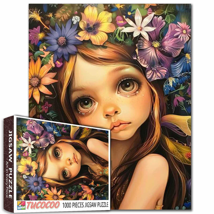 Flower Crown Girl Jigsaw Puzzle