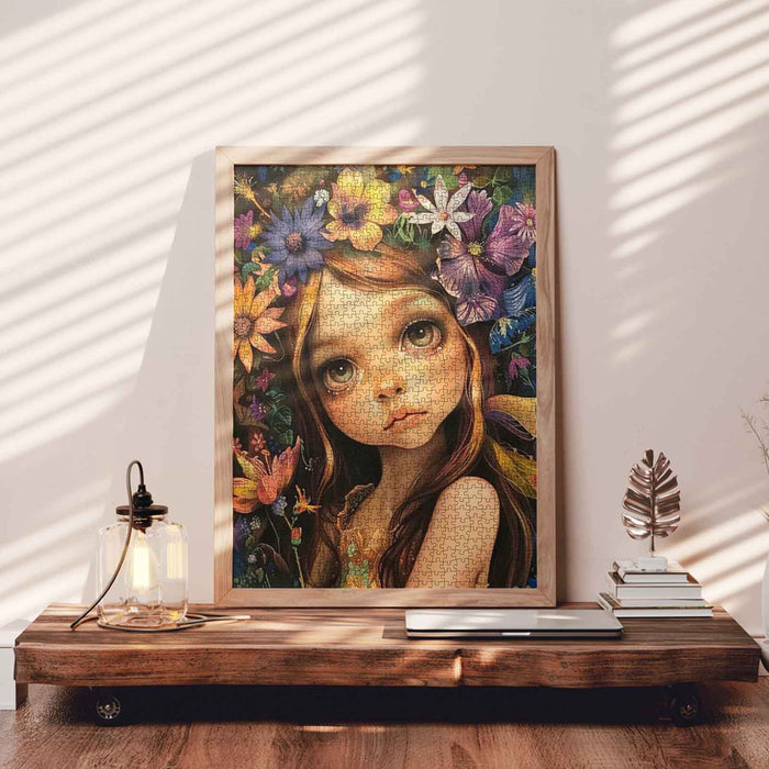 Flower Crown Girl Jigsaw Puzzle