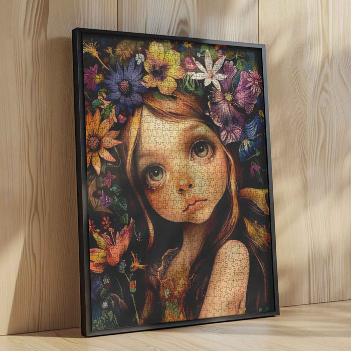 Flower Crown Girl Jigsaw Puzzle