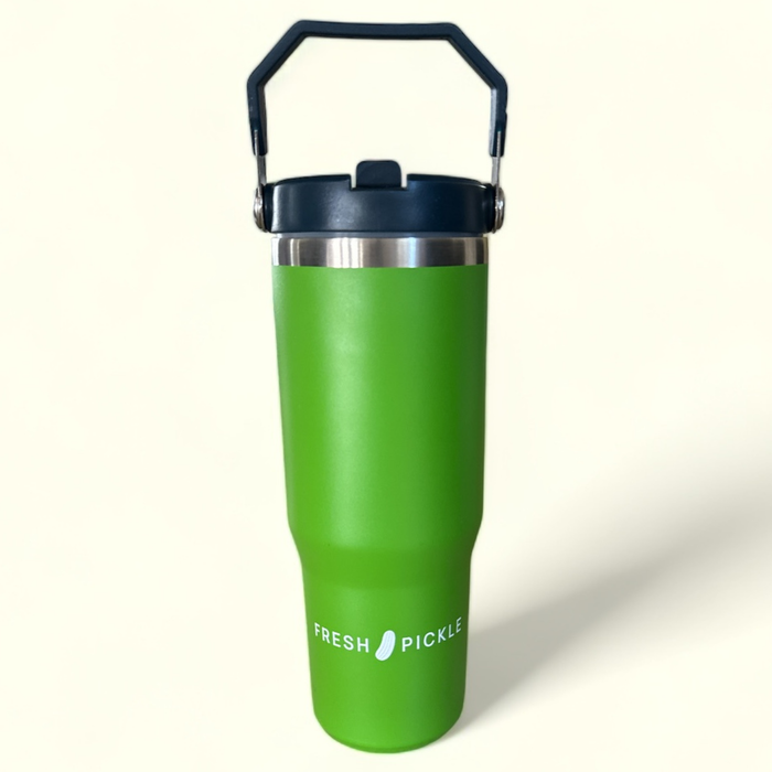 Forest Insulated Tumbler: Green Stripe