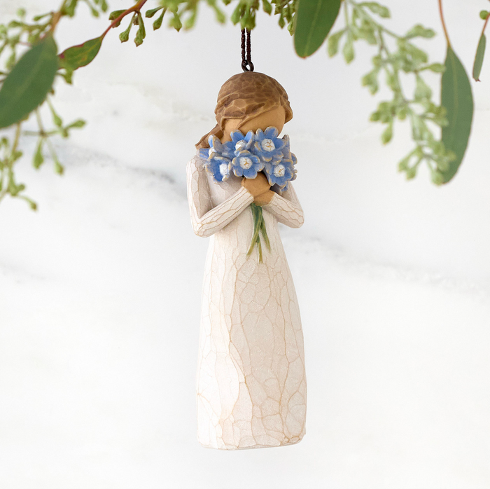 Forget- Me- Not Ornament by Willow Tree