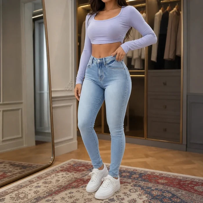 FormaFlex – High-Waisted Stretch Skinny Jeans