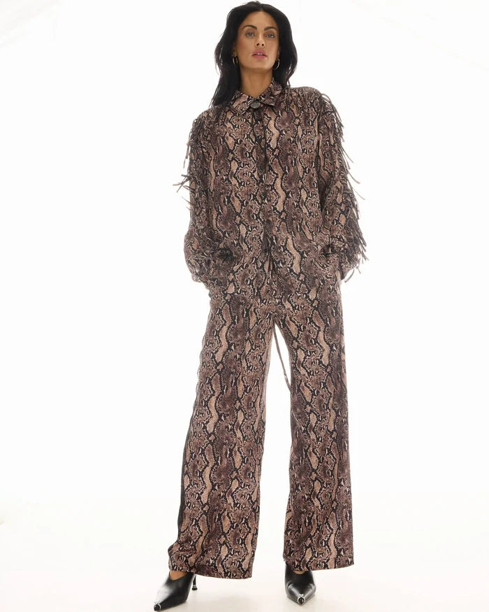 Frida Snake Lace Tuxedo Pants